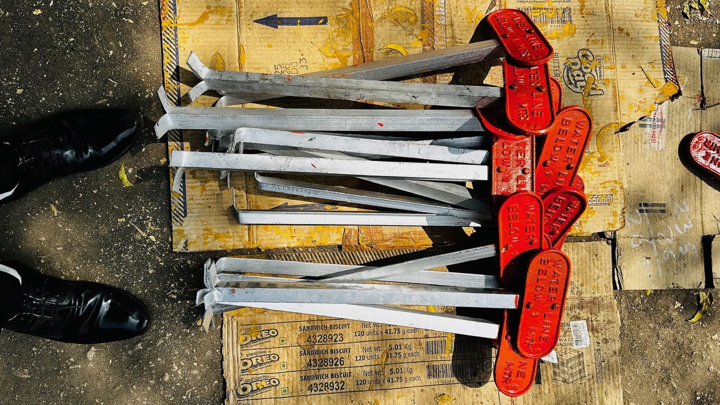 HT cast iron cable route markers